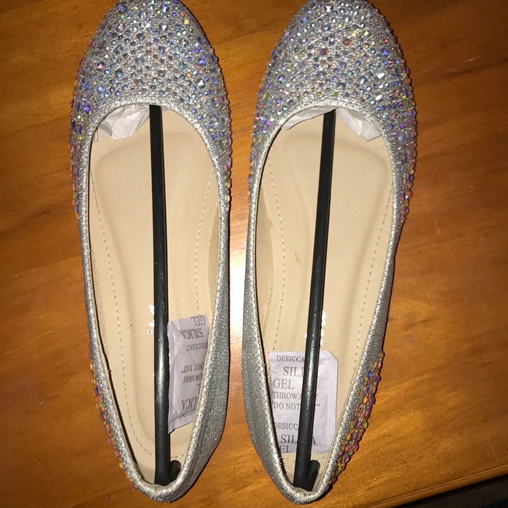 Sparkly Glittery Dress Flat Shoes